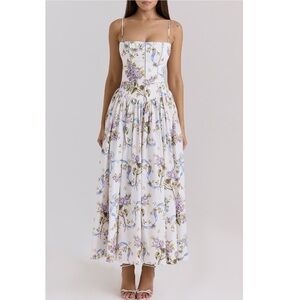 HOUSE OF CB Ysabella Floral Maxi Sundress – XS (A/C Cup)